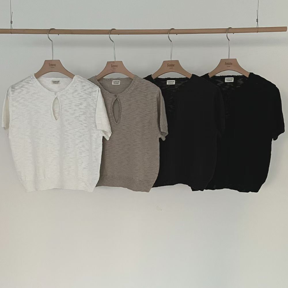 LF6025 小性感雪花紋短袖上衣