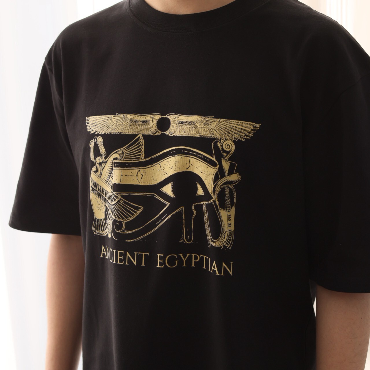 世界古文明藝術T恤｜荷魯斯之眼 黑