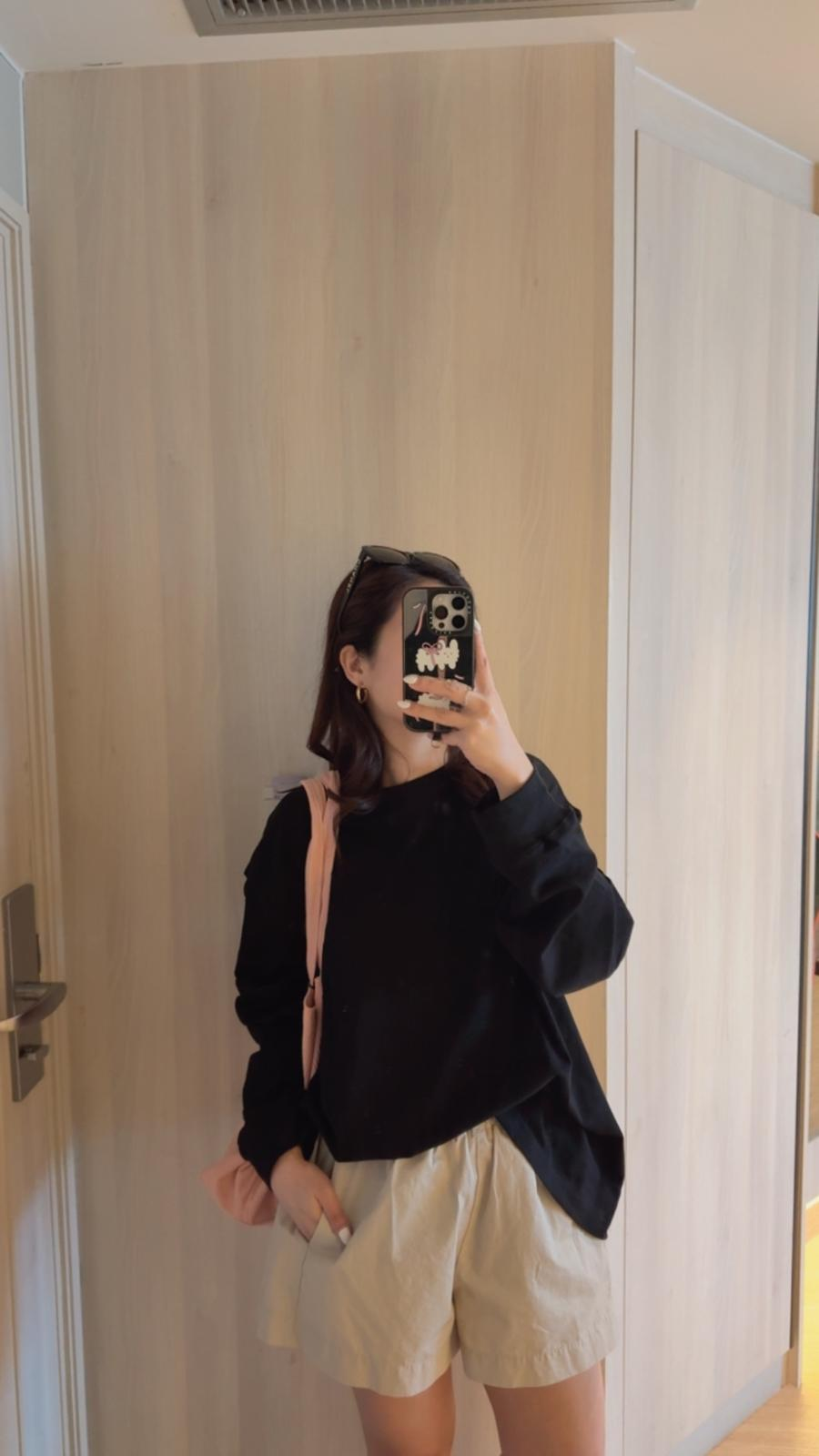 闊闊橡筋短褲(杏色)