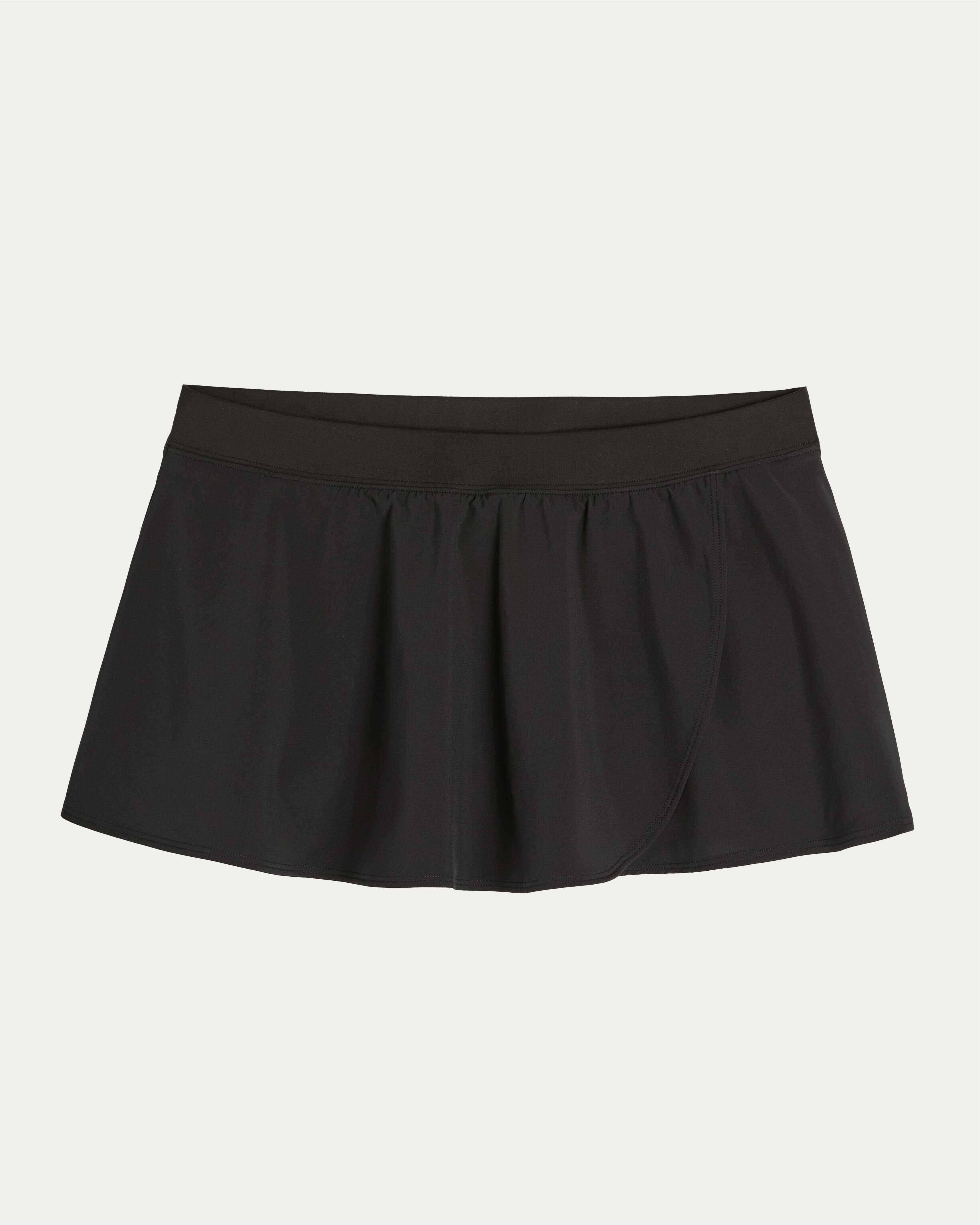 [S] HOLLISTER BLACK GILLY HICKS ACTIVE BALLET WRAP SKORTIE, 519-775-00056-900 (SZZ936)