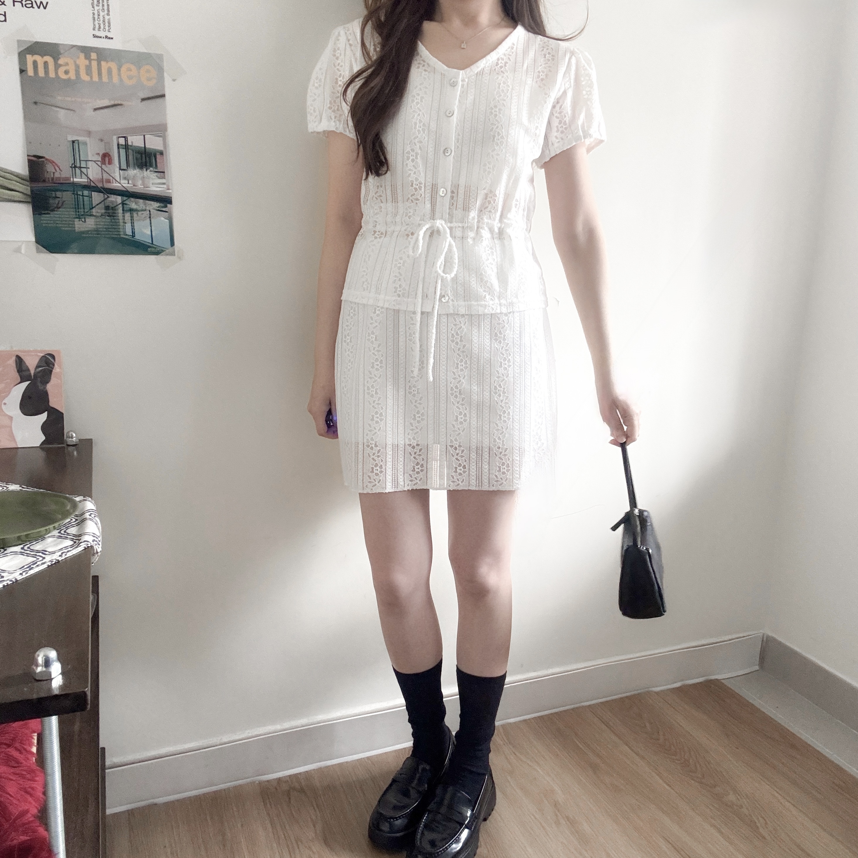 法式浪漫lace束腰top