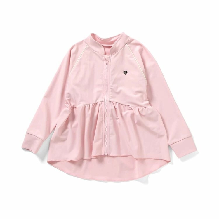 日本 90-140 愛心前短後長防曬泳衣 外套