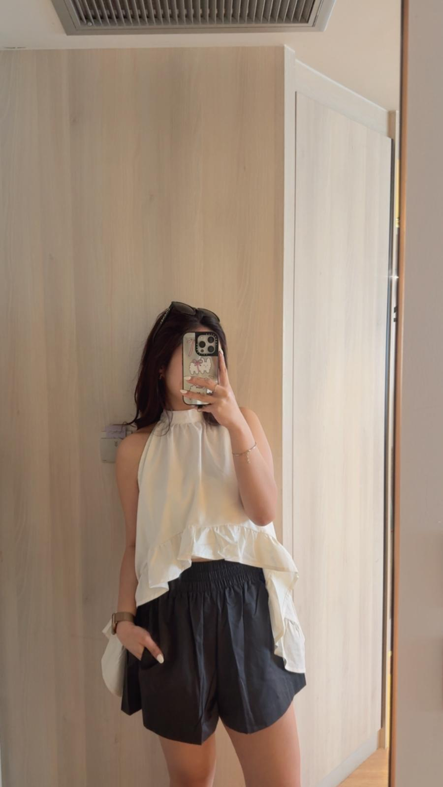 闊闊橡筋短褲(深灰色)