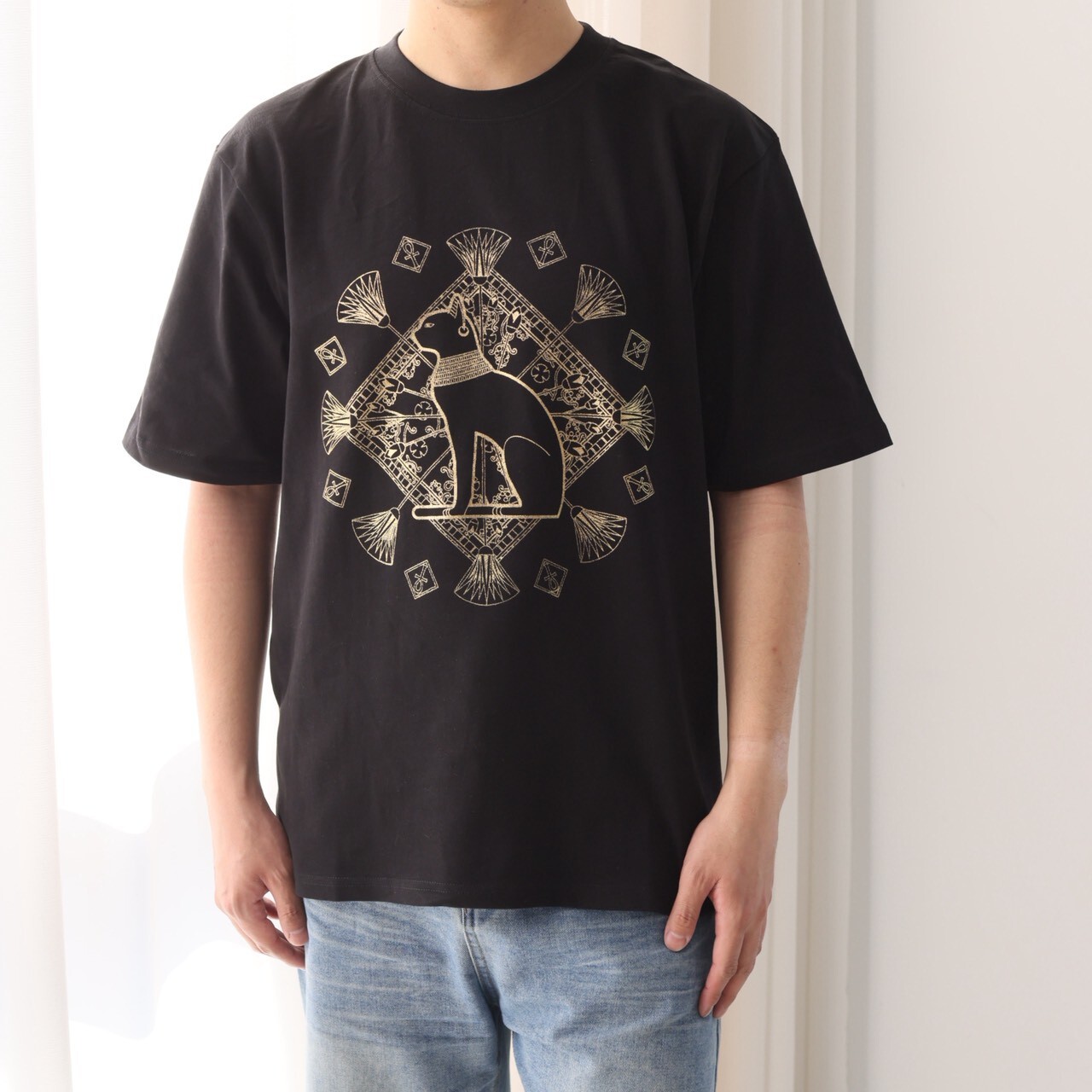 世界古文明藝術T恤｜安德森貓 黑