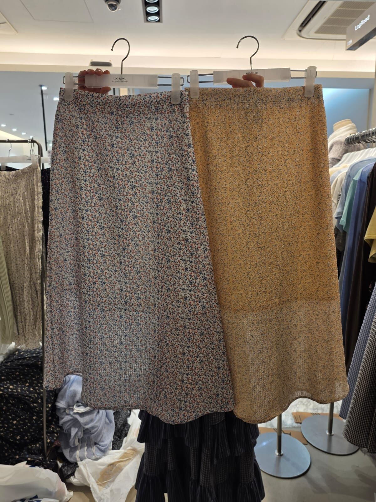 LR6044 復古花花長裙