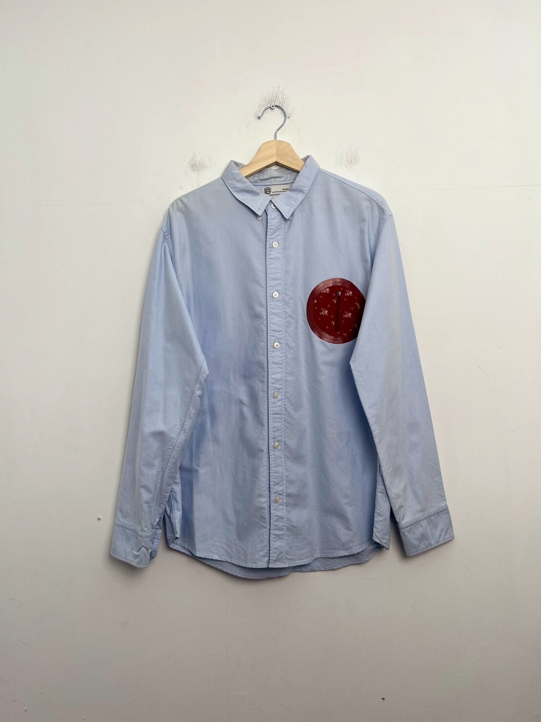 VISVIM JUNEAU WELD SHIRT L/S BLUE SIZE 4