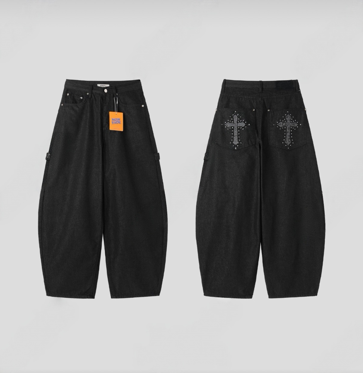 豹紋十字架閃石彎刀褲🖤