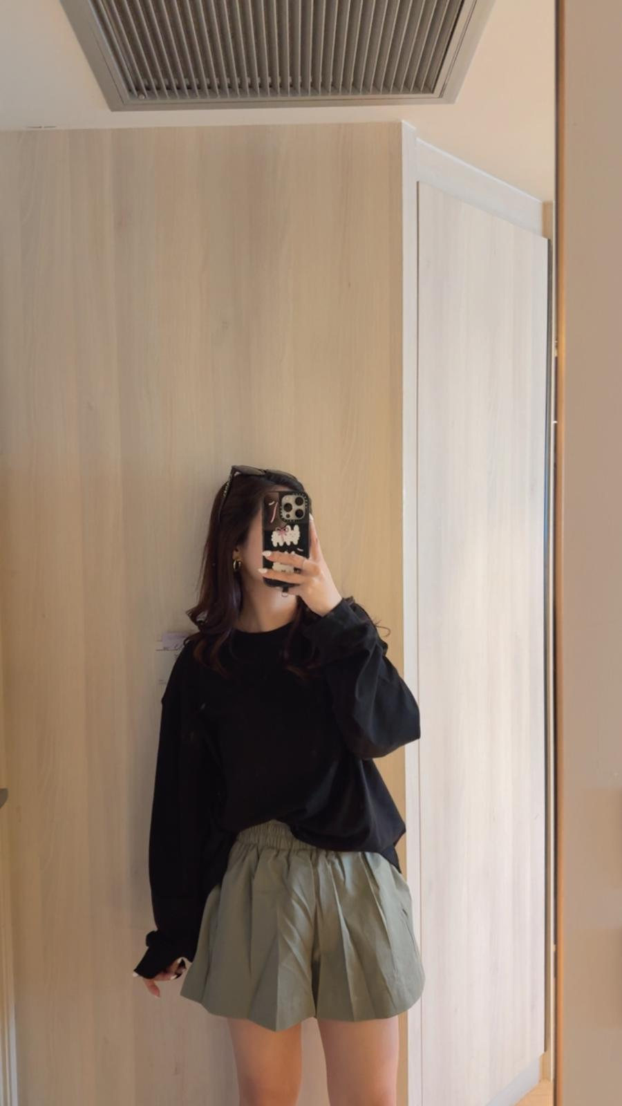 Tofu長䄂上衣(黑色)