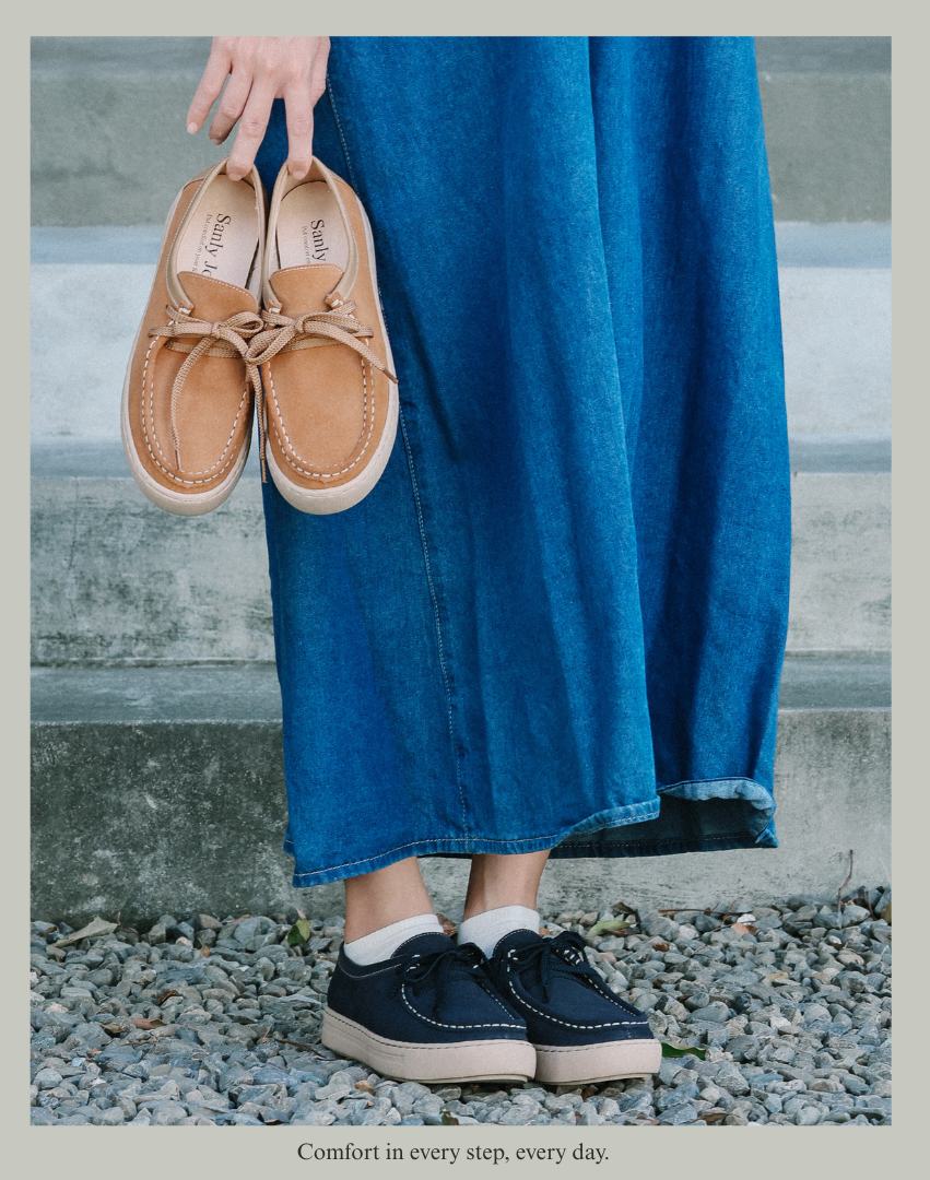 Sanly Joy 莉維亞麂皮袋鼠鞋 女生舒適休閒鞋 日常輕鬆穿搭