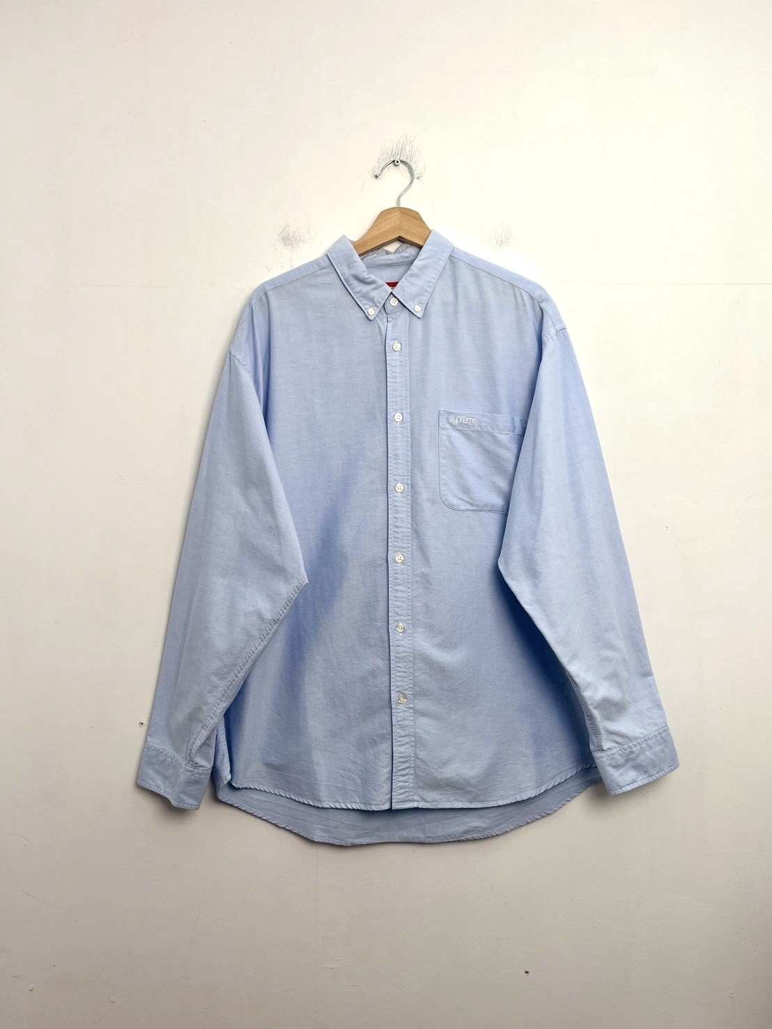 SUPREME 23FW Loose Fit Oxford Shirt SIZE L