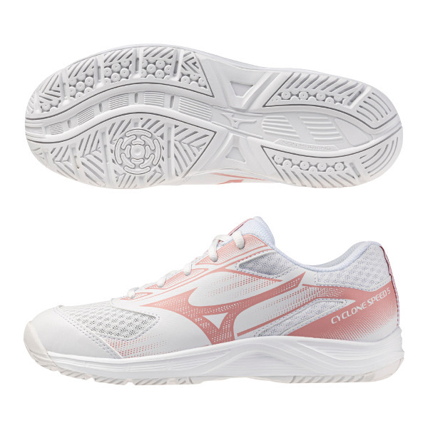 MIZUNO CYCLONE SPEED 5 WOS 白粉色 排球/手球鞋