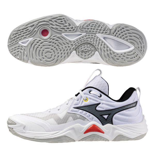 MIZUNO WAVE MOMENTUM ELITE 排球鞋 白灰色