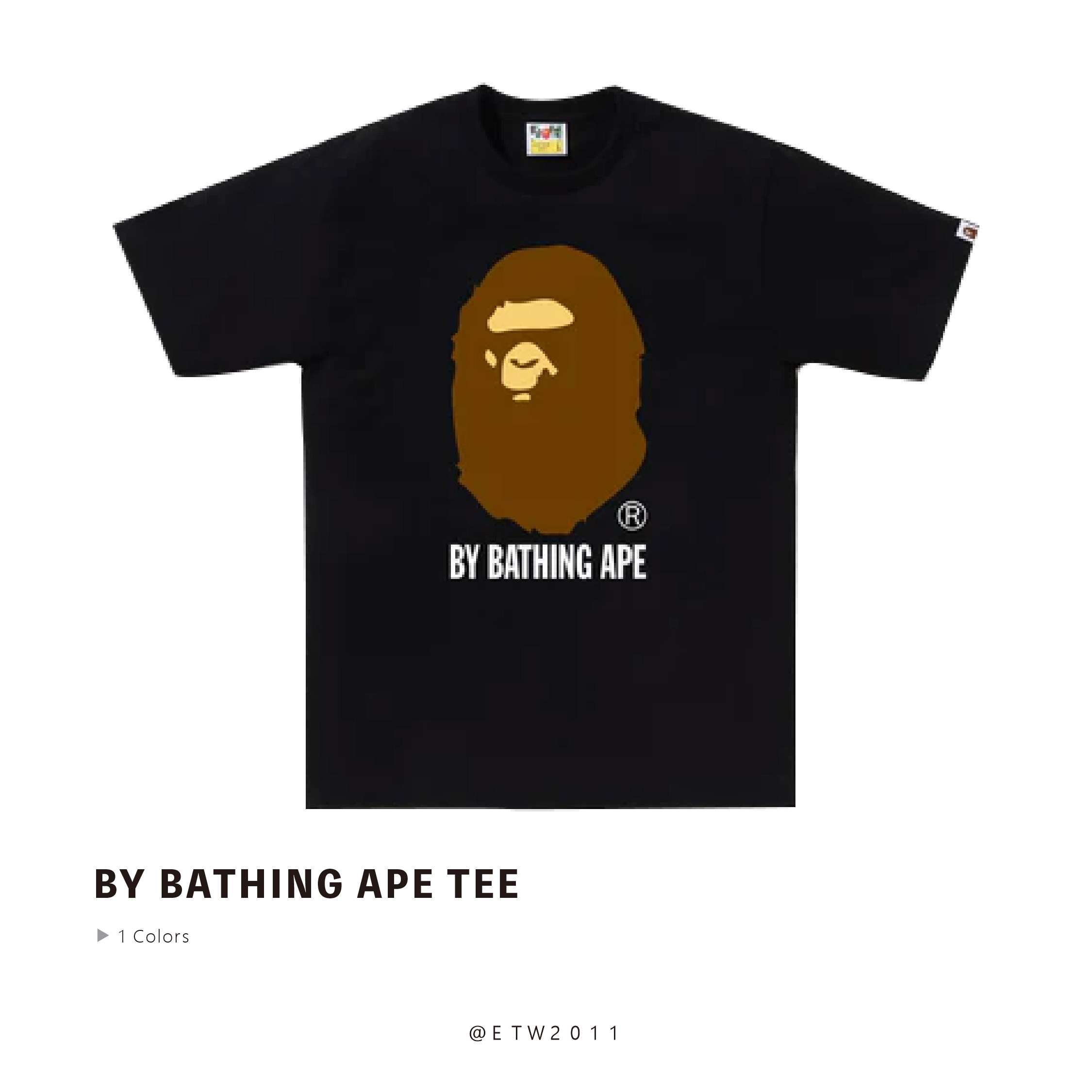 ☆ETW☆【EASY TO WEAR】BAPE BY BATHING APE TEE  短T 猿人 春夏