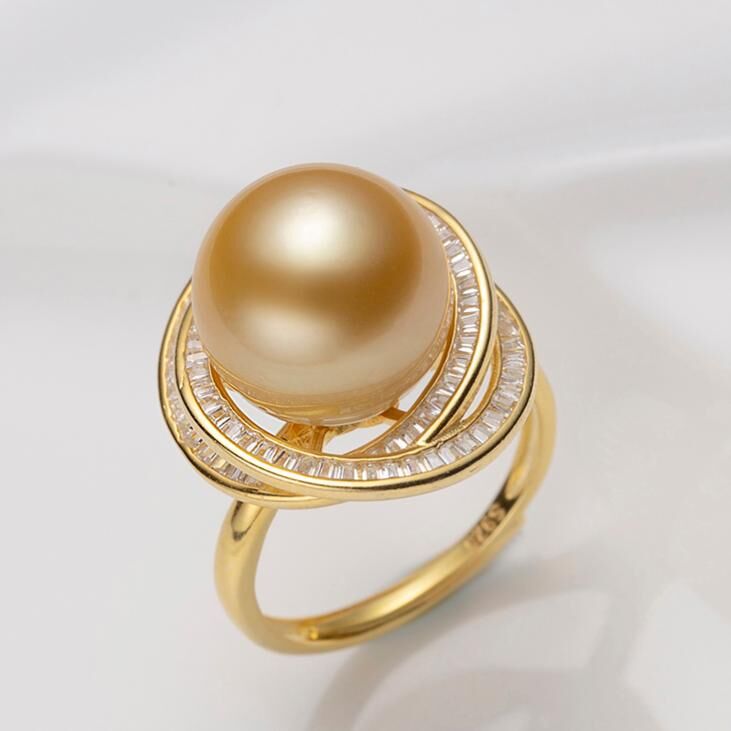 WJ040 P40 三生三世南洋金珠戒指 (開口) 11.5-12MM