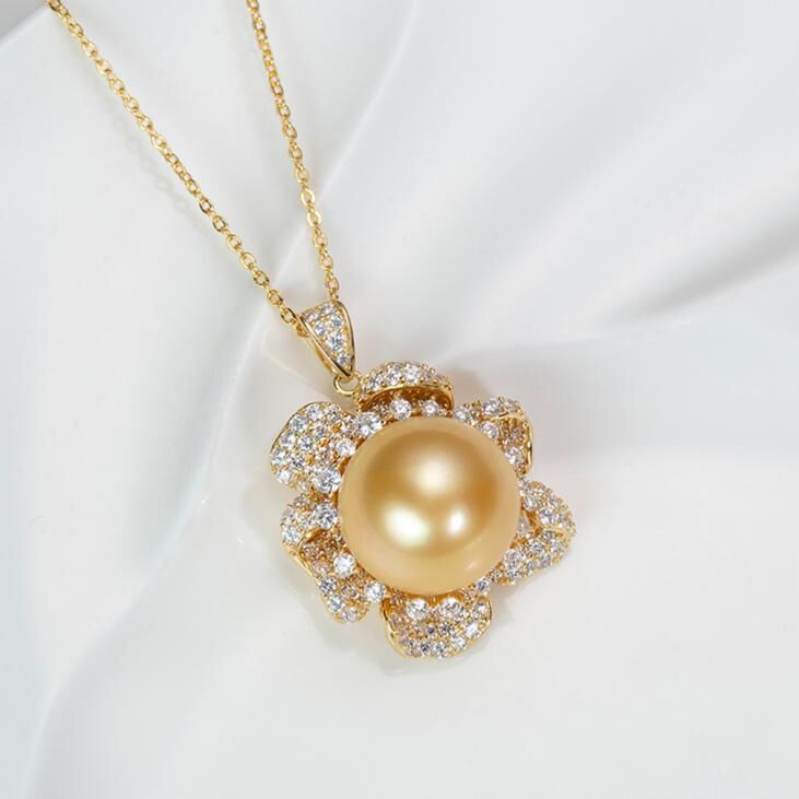 WJ041 P41 國色牡丹吊墜 15-16MM 鏈長42CM