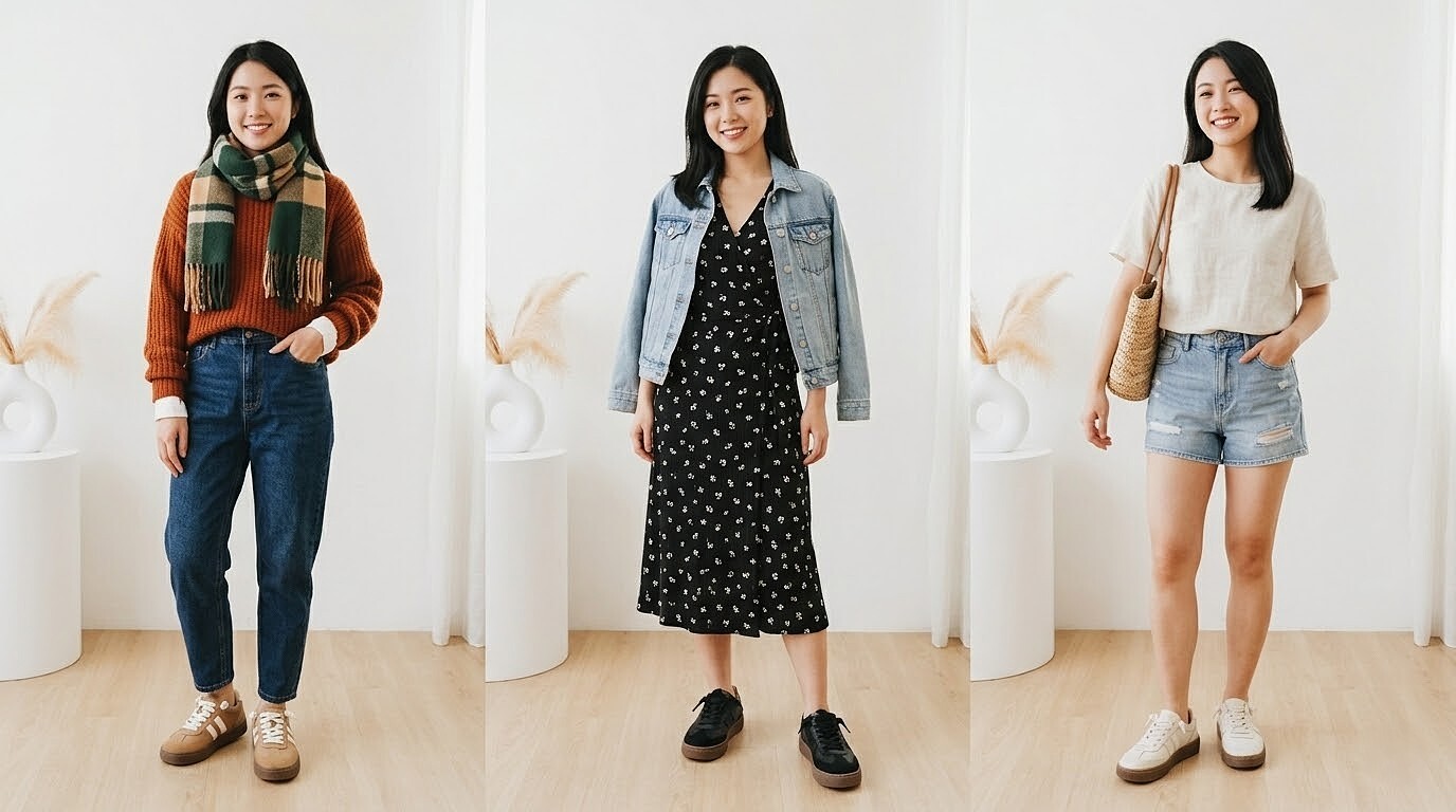 春季換季過渡期穿搭必備!Sanly Joy 熱銷真皮厚底德訓餅乾鞋,完美銜接大衣與短袖,四季百搭的高 CP 值復古休閒鞋。