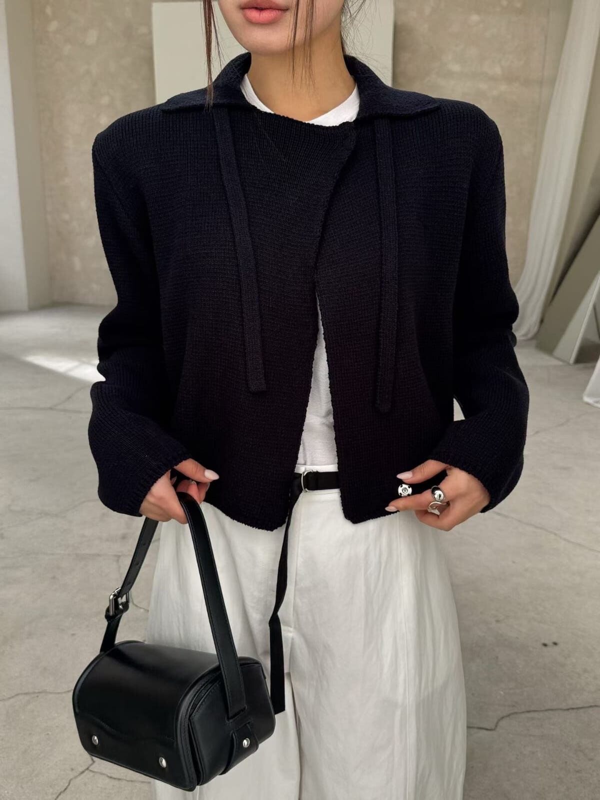 LF6022 反領直坑紋上衣