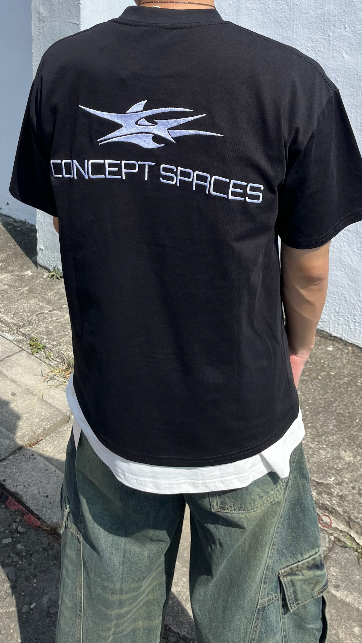 CONCEPT SPACES 圓標刺繡短Tee (2colors)