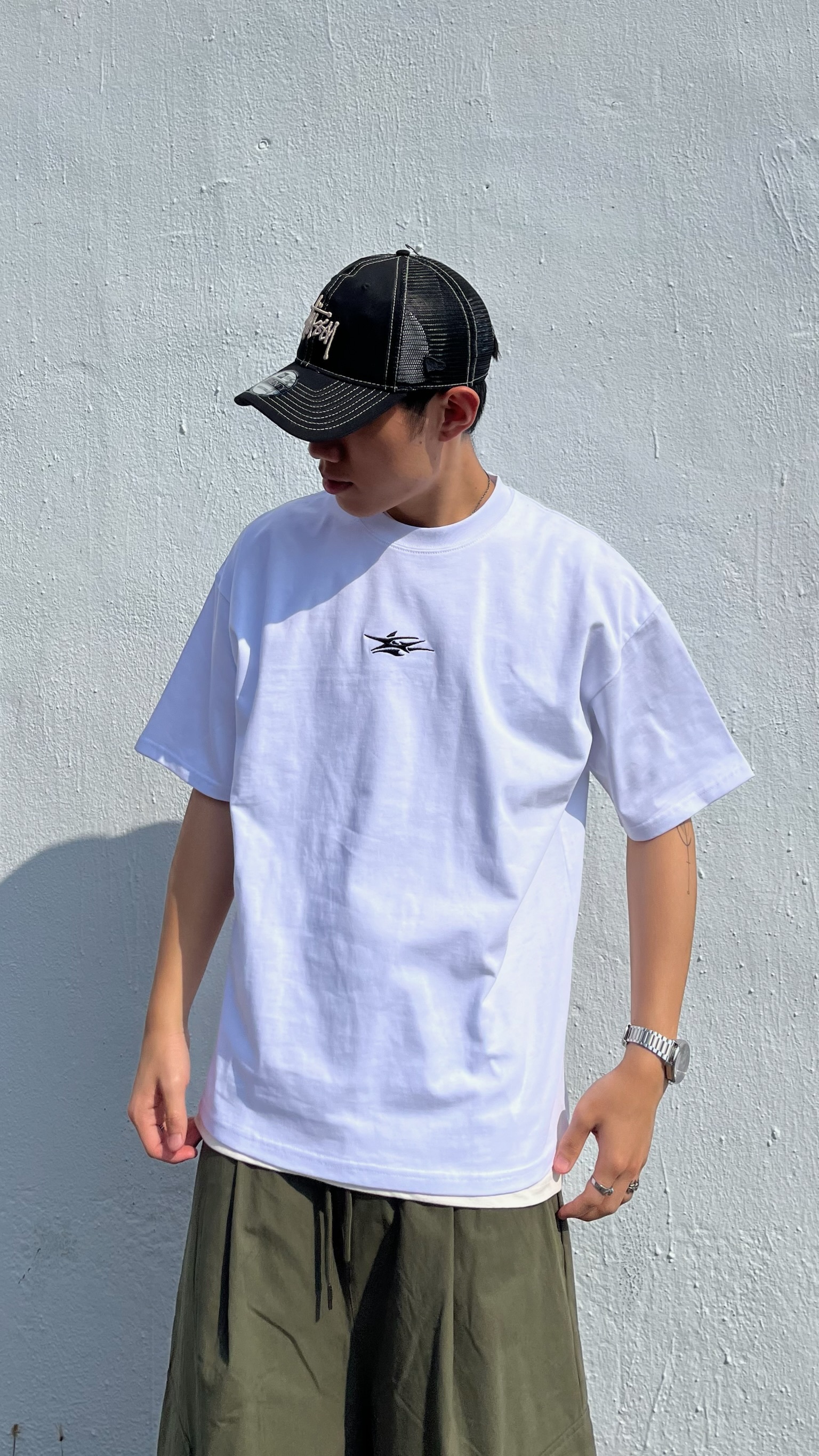 CONCEPT SPACES 圓標刺繡短Tee (2colors)