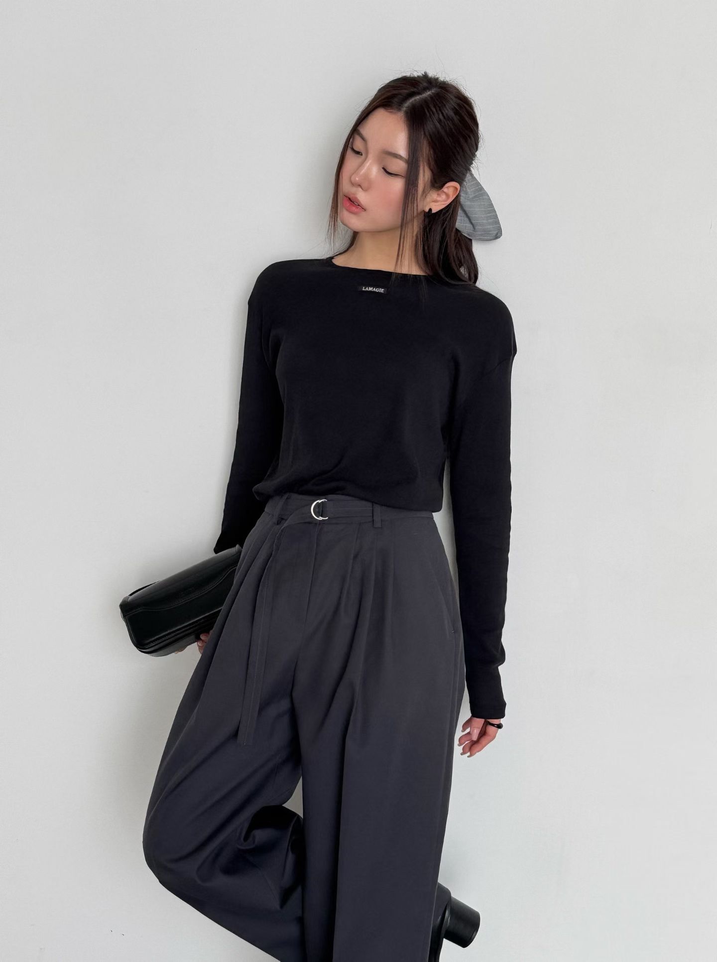 LF6014 透膚圓領輕薄上衣