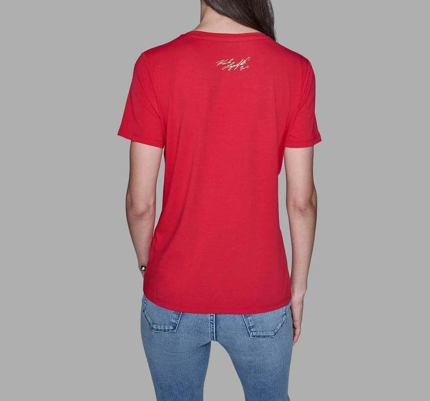 [S] KARL LAGERFELD ADMIRAL RED LUNAR NEW YEAR CHOUPETTE TEE, L5WHDB43-ADJ (SKL1468)