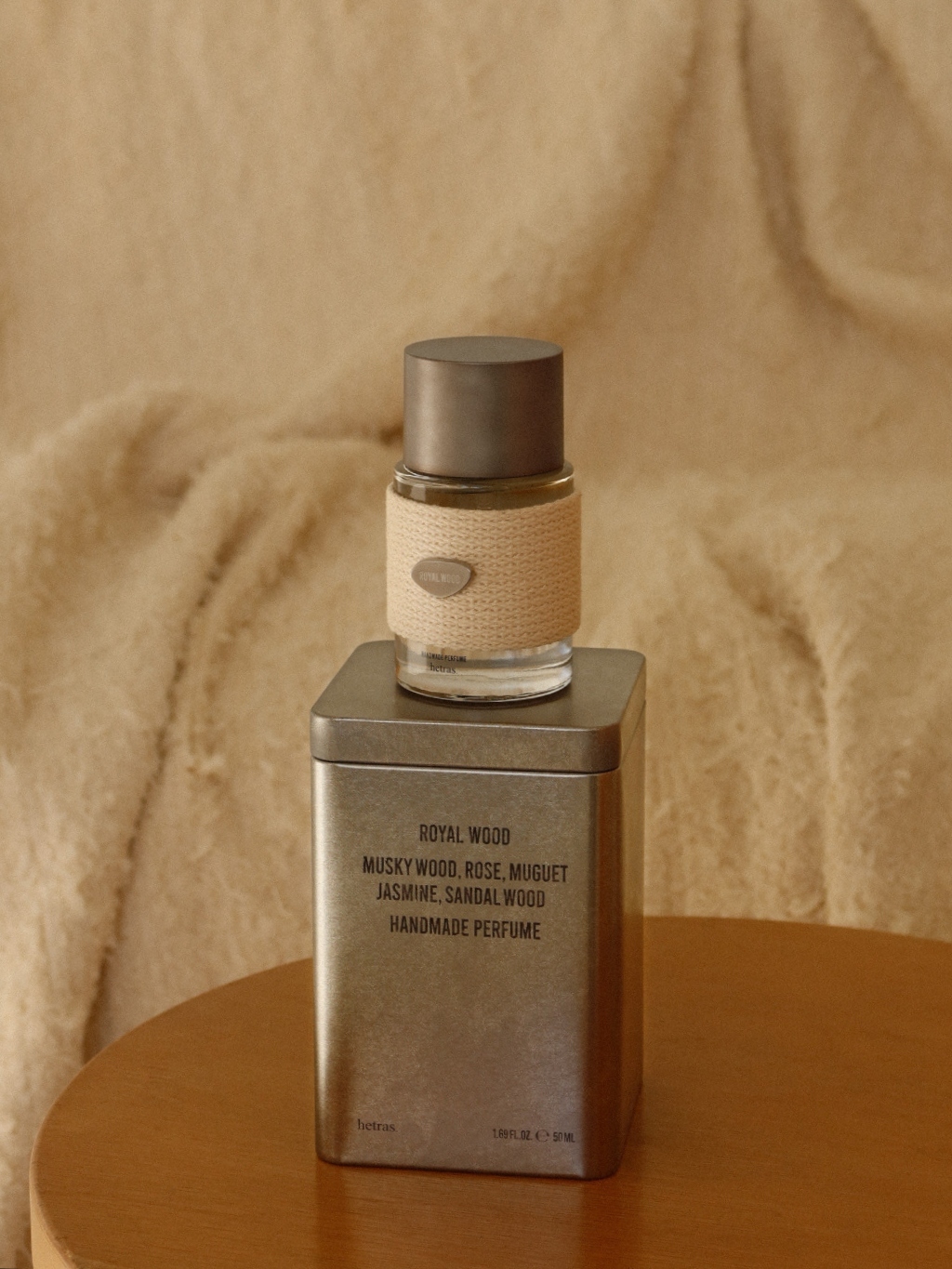 #現貨 韓國hetras 鐵盒手工香水 50ml