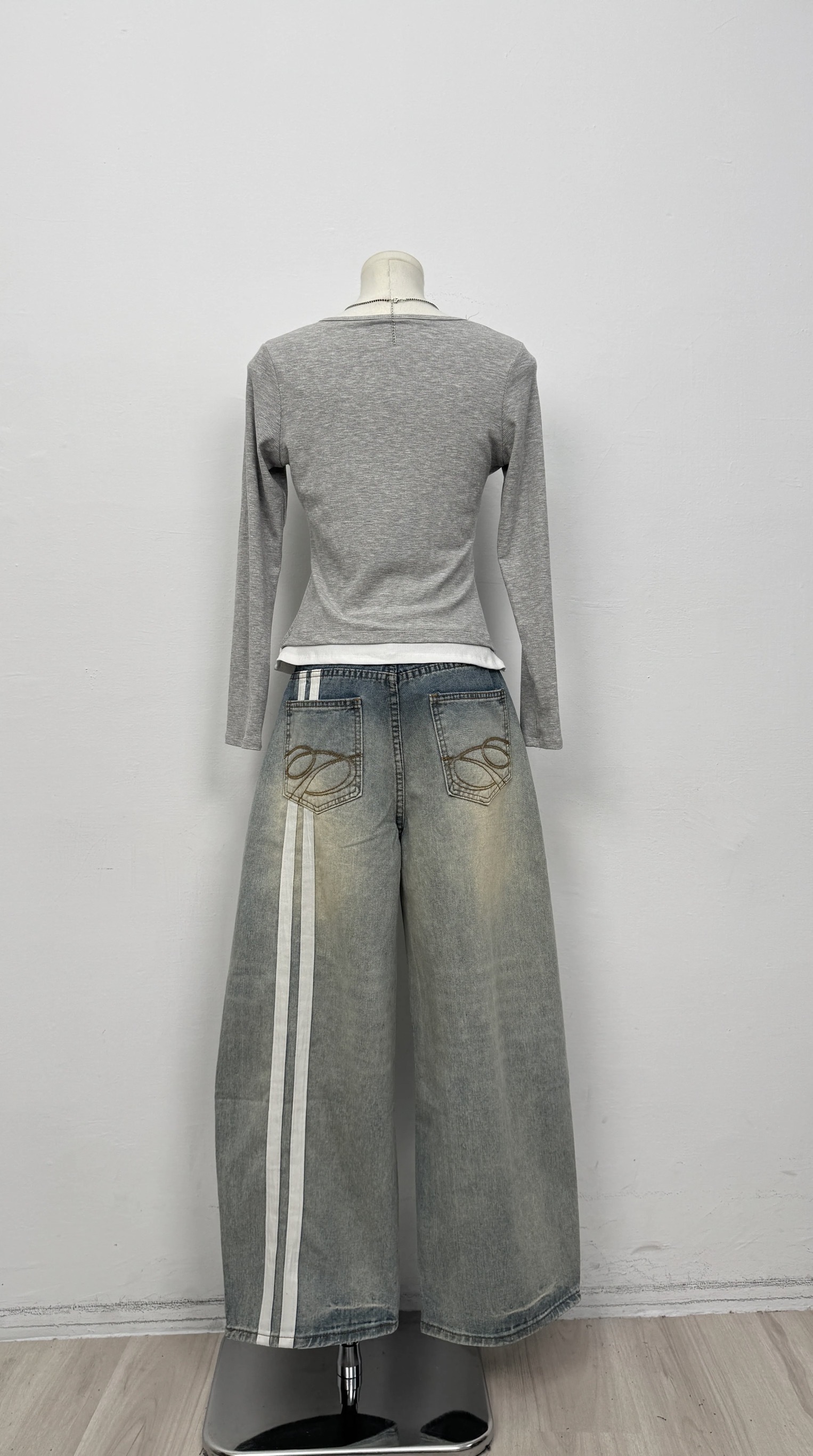 NEW線條設計感休閒長褲