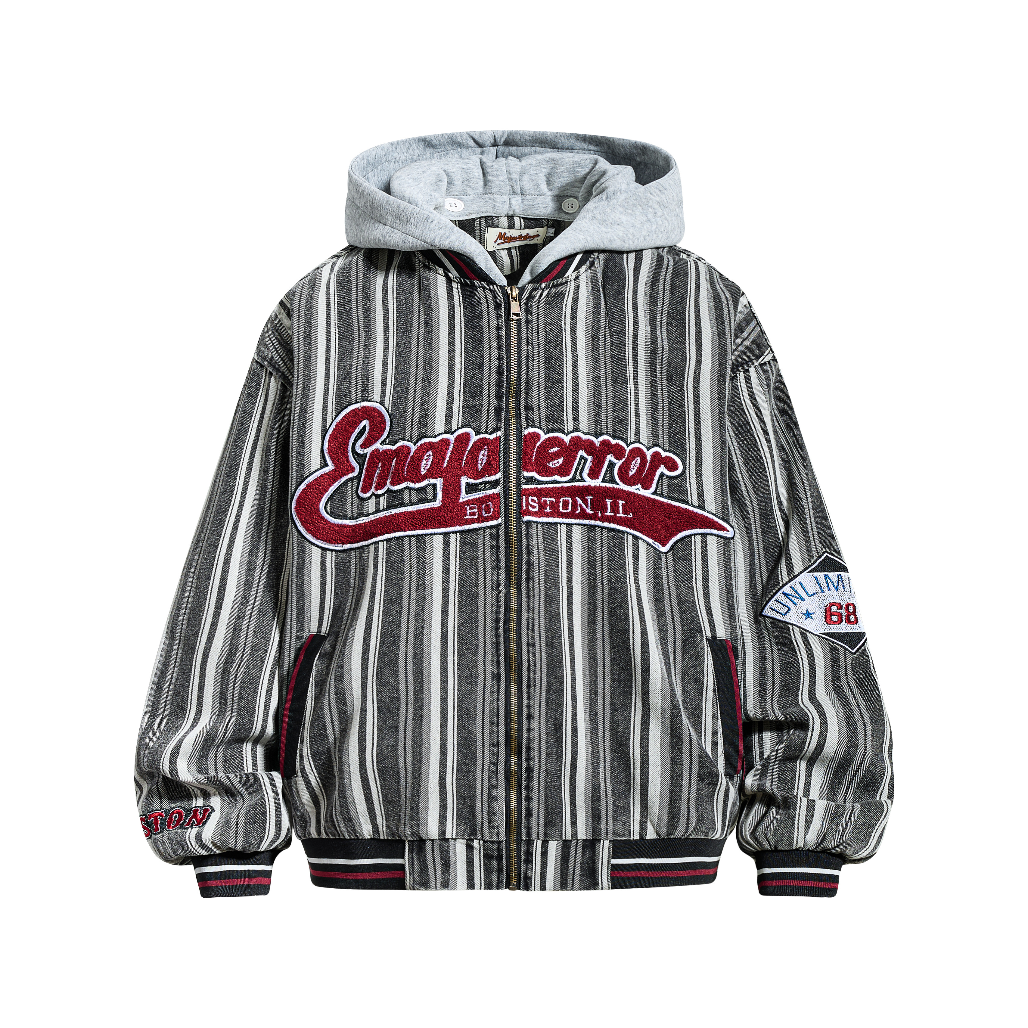 《S.V》波士頓 68 復古街頭夾克(帽可拆)