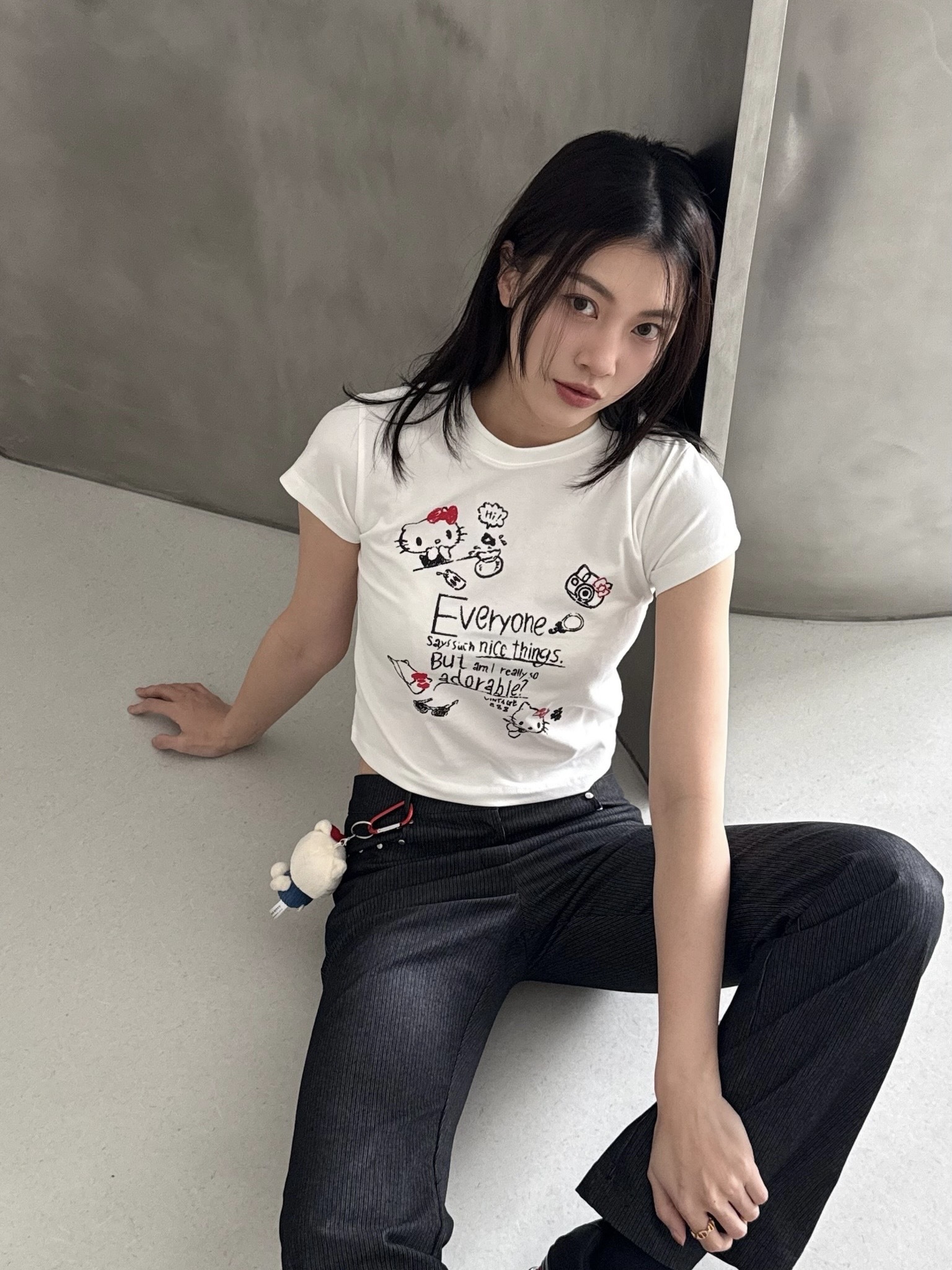 隱藏款-呆萌kitty tee