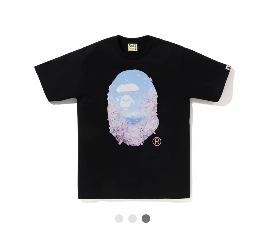 【BAPE男生】0314 發售 SAKURA PHOTO APE HEAD TEE