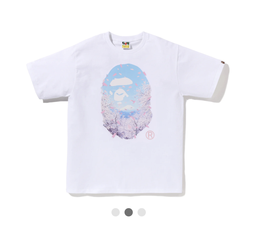 【BAPE男生】0314 發售 SAKURA PHOTO APE HEAD TEE