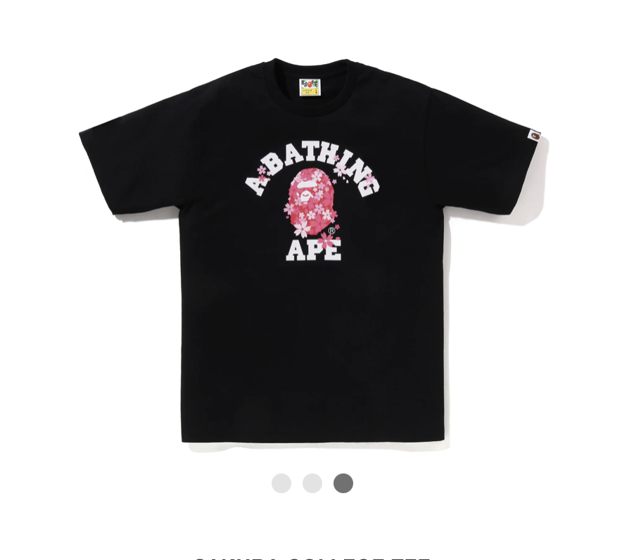 【BAPE男生】0314 發售 SAKURA COLLEGE TEE