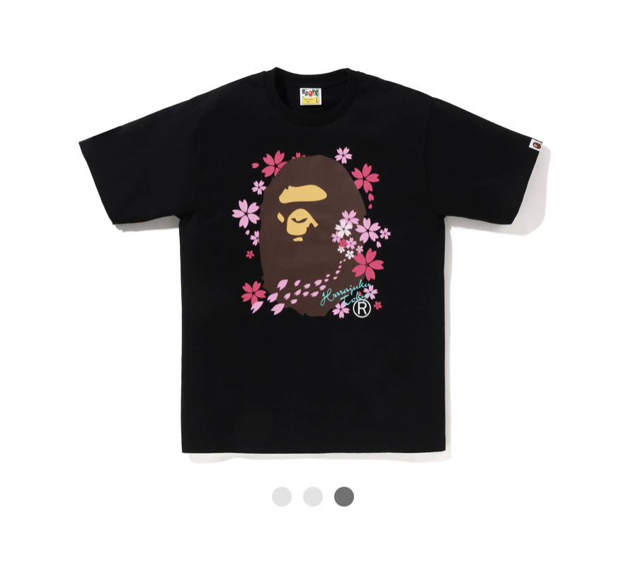 【BAPE男生】0314 發售 SAKURA APE HEAD TEE