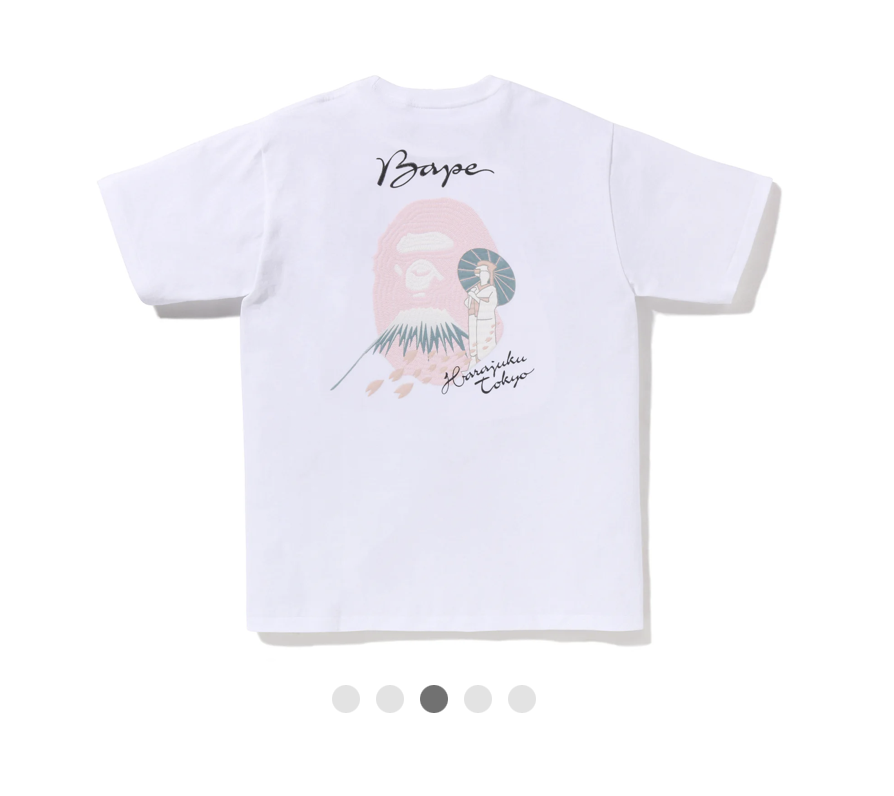 【BAPE男生】0314 發售 奶頭東京 正反面 SAKURA SOUVENIR TEE