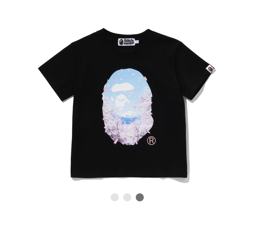 【BAPE女生】0314 發售 SAKURA PHOTO APE HEAD MINI TEE