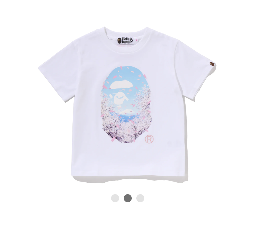 【BAPE女生】0314 發售 SAKURA PHOTO APE HEAD MINI TEE
