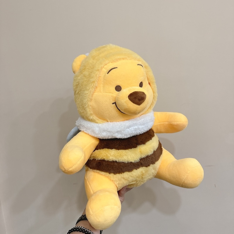 《03118》超可愛蜜蜂裝維尼大玩偶/12吋