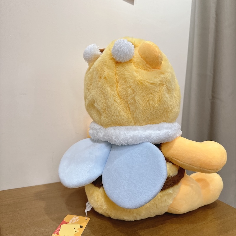 《03118》超可愛蜜蜂裝維尼大玩偶/12吋