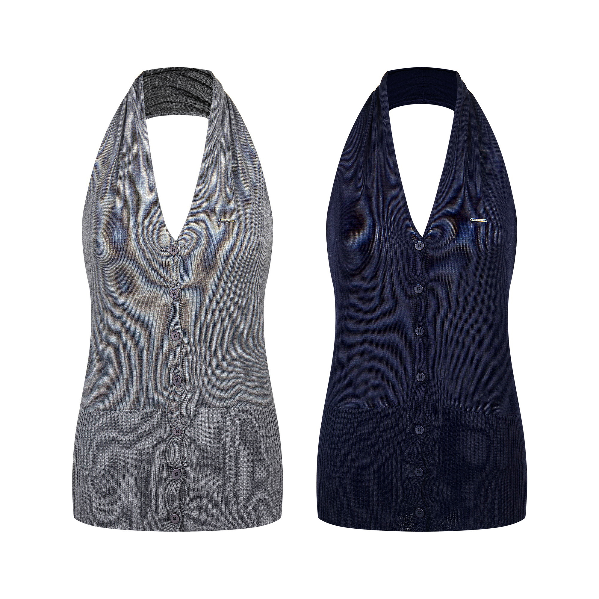 《S.G》V 領掛脖排扣上衣