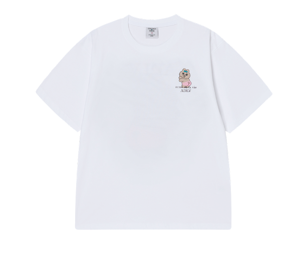 [K] ADLV WHITE TANNING OPANCHU USAGI BASIC LOGO SHORT SLEEVE T-SHIRT, KAV20 (KAV20)