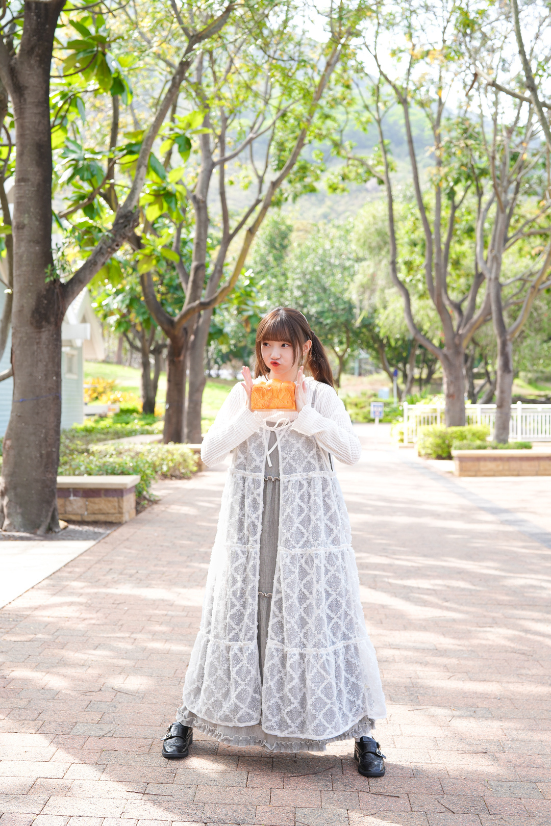 微透波浪菱格長Layer · 1色入