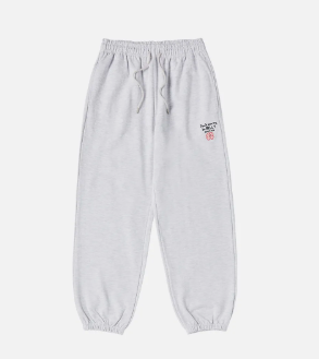 [K] ADLV MELANGE GRAY RABBIT BERRY JOGGER PANTS, KAV24 (KAV24)