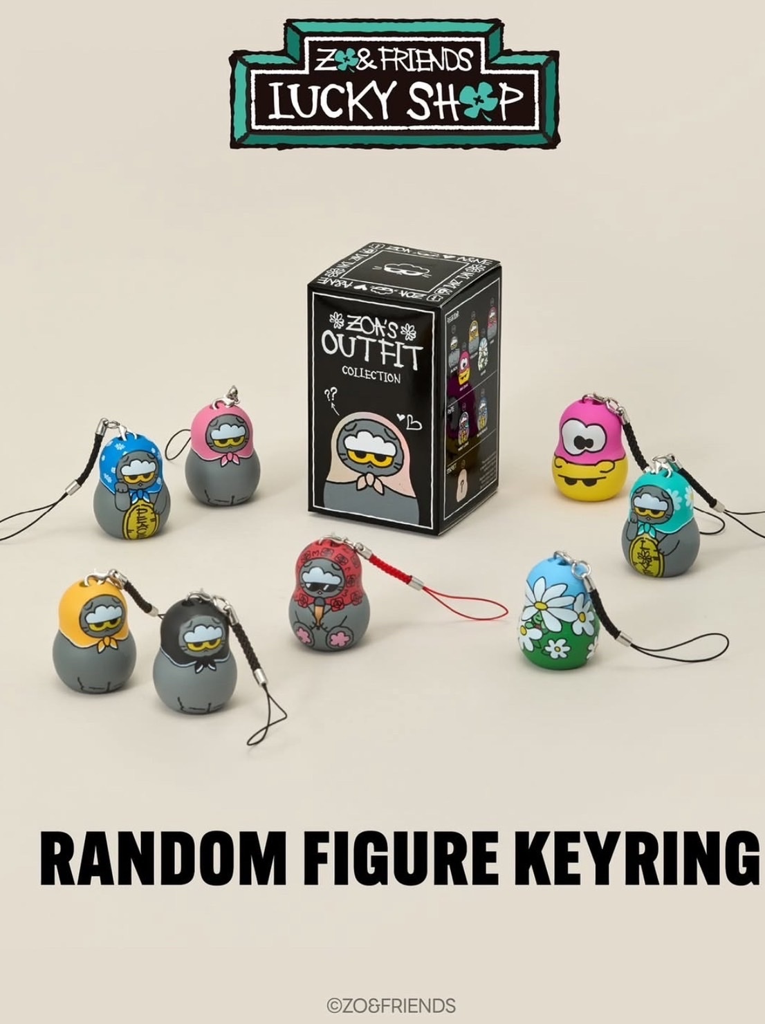 [ Zo&Friends ]Zoa俄羅斯娃娃吊飾盲盒