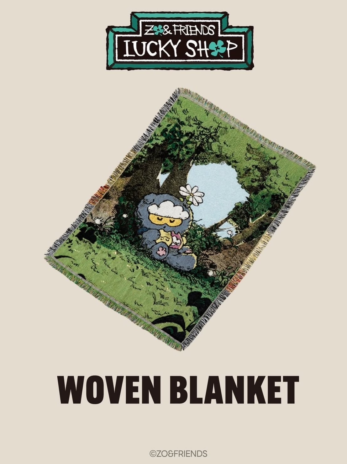 [ Zo&Friends ]Zoa編織毛毯