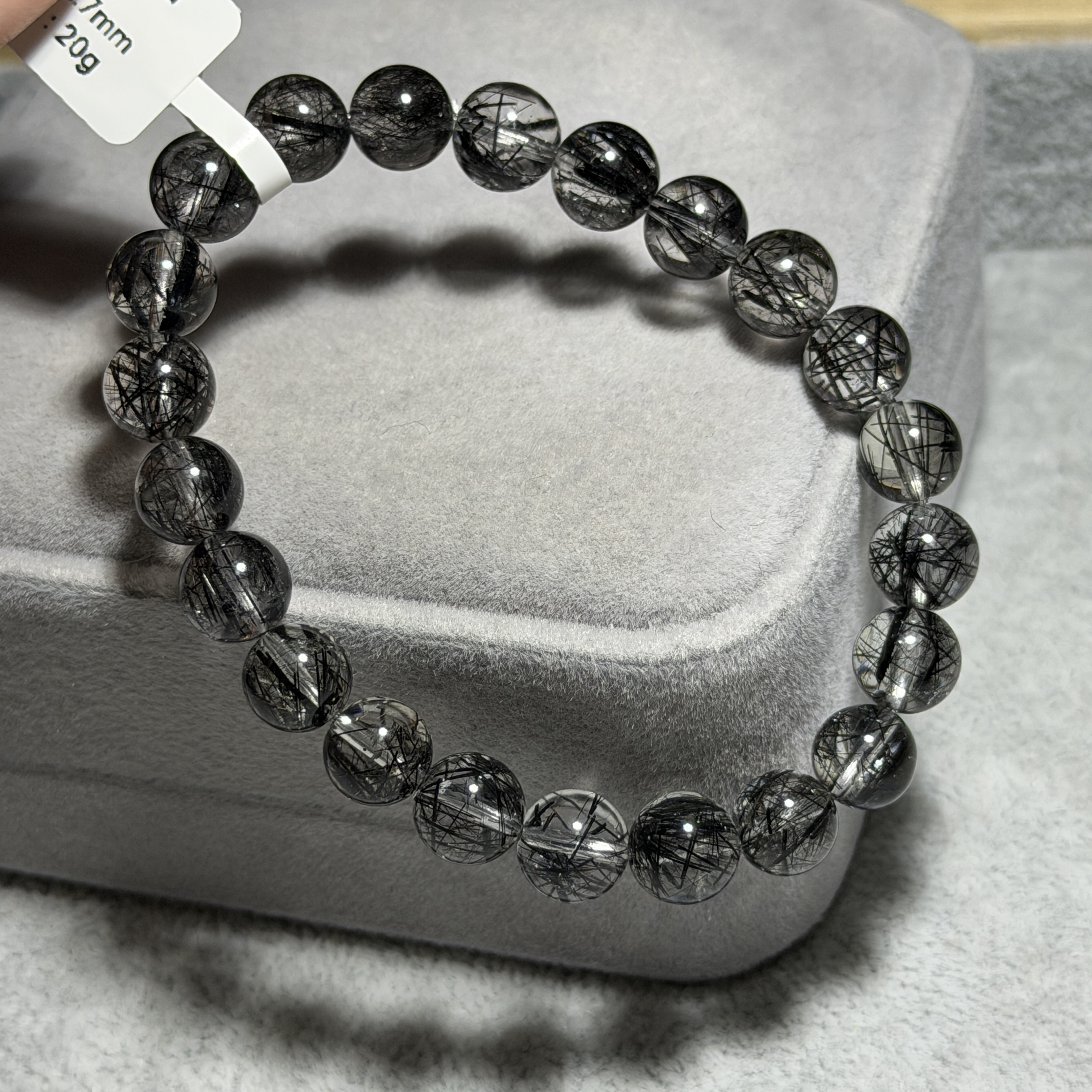 高級黑髮晶 約8.7mm BQ1691