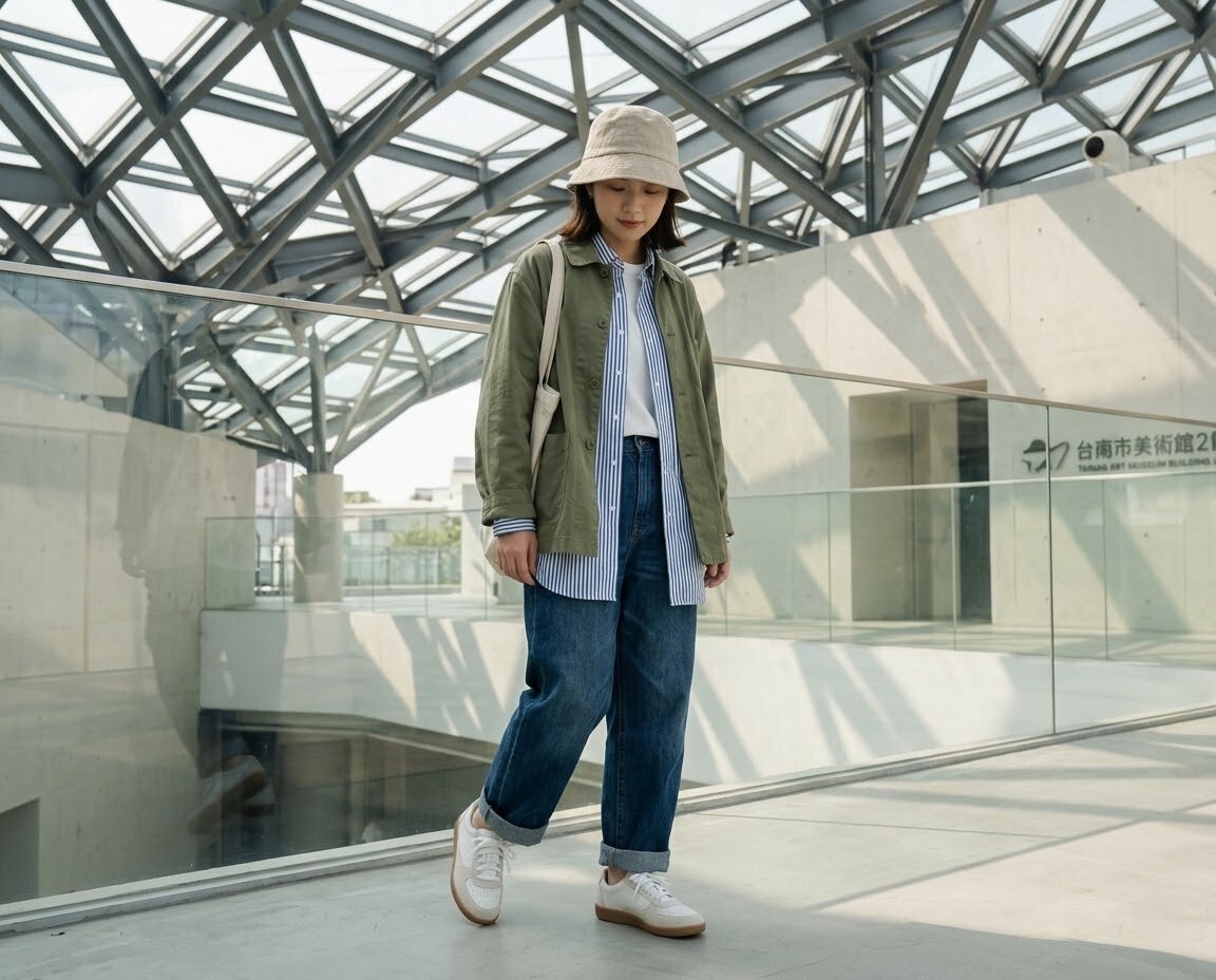 腿長瞬間增加10%的顯瘦穿搭！Sanly Joy 凱西拼色德訓鞋，嚴選高規格軟牛皮與水乳膠氣墊鞋墊，兼具高顏值與極致舒適的百搭休閒鞋。