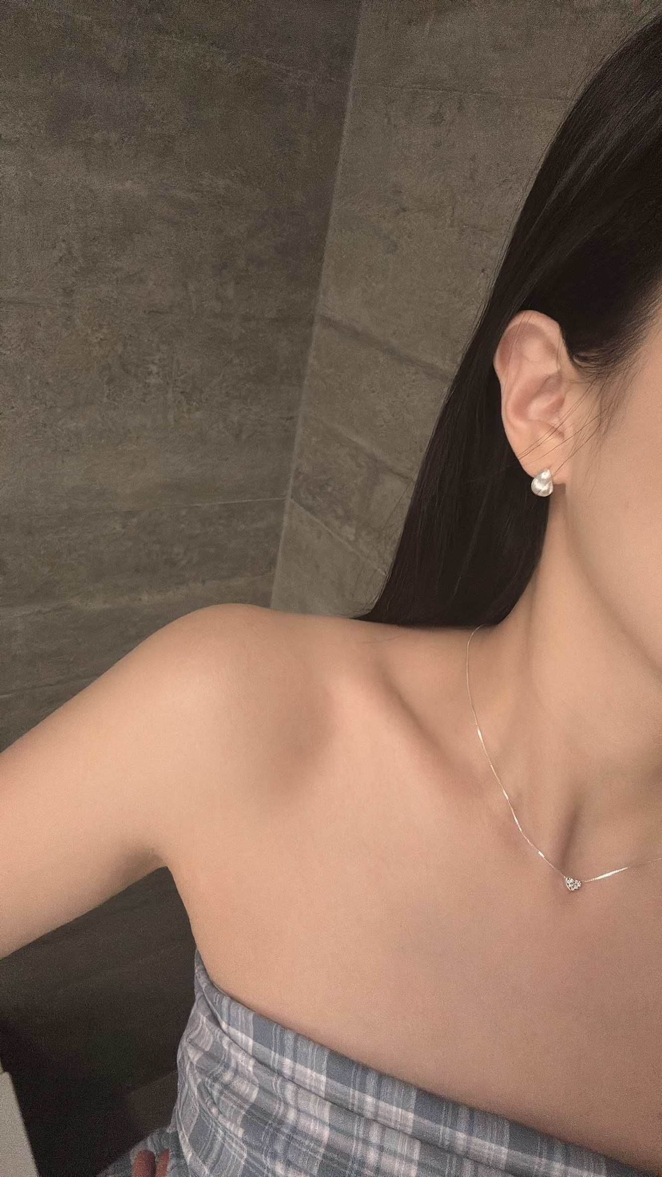 L20 水滴耳環-925純銀