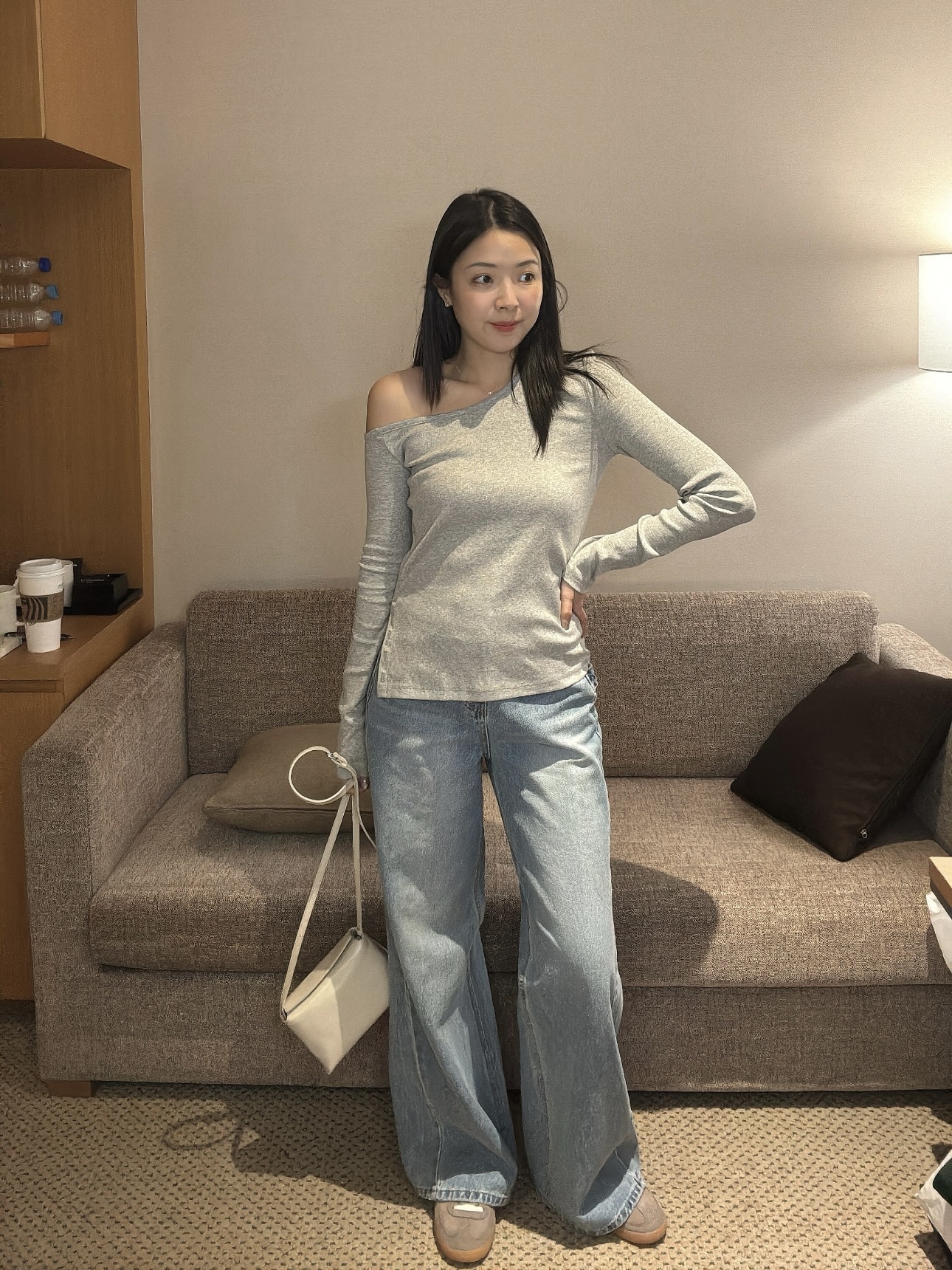 L14 後車線直筒長褲S/M/L