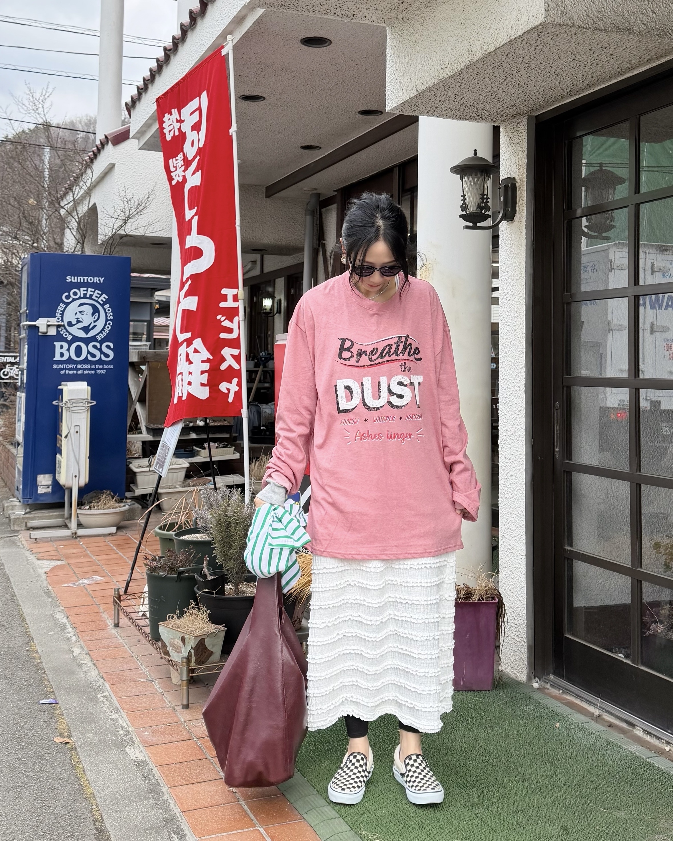 2月新品♥薄cotton英文logo長Tee