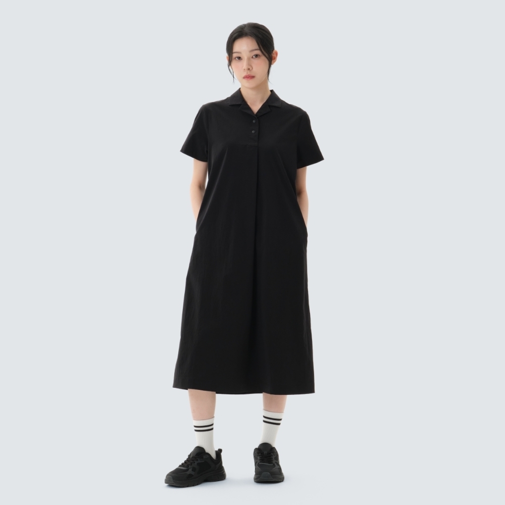 【代購】Snow Peak Root Collar Dress 領口機能連身裙 灰色 雪鋒 S26MWR-OP61